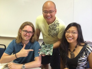 Marcus, Brian and Angela from nuTerra with BAP's radiation hardened AMD-board